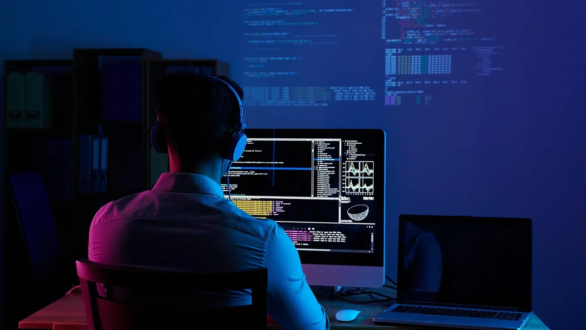 A software engineer working on a Microsoft stack application